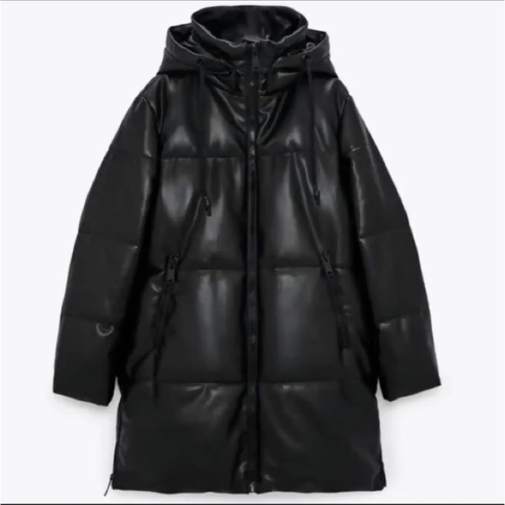 Zara Black Puffer Jacket